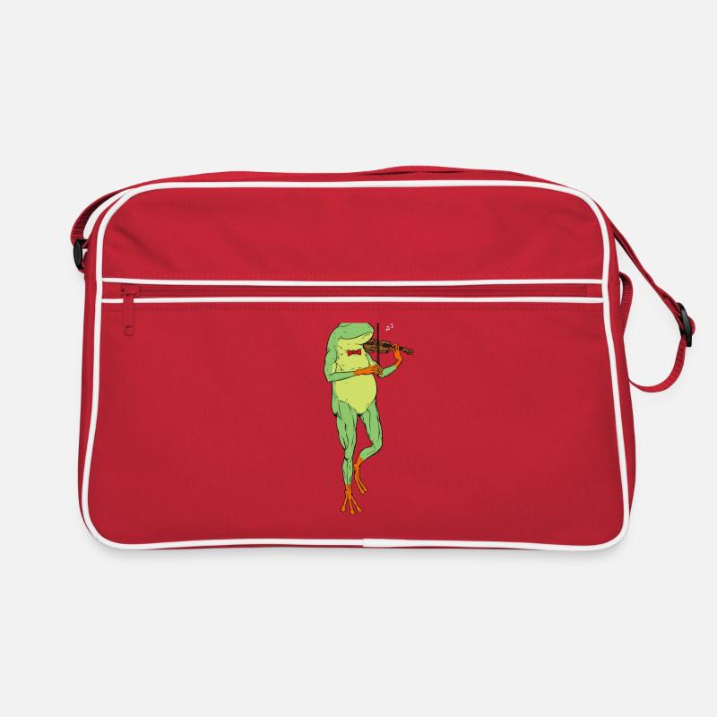 Comic Frog joue du violon Sac Retro
