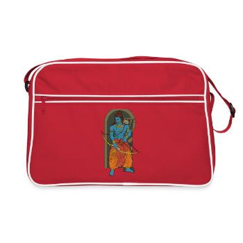 Dieu hindou - Rama - Sac Retro - rouge/blanc - Devant