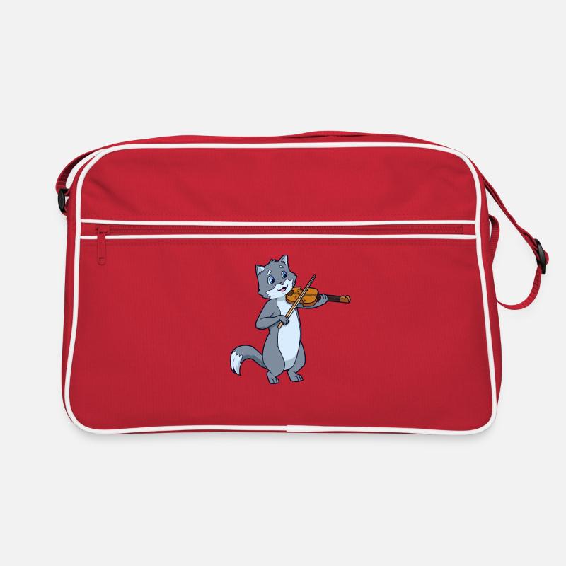 Comic Cat joue du violon Sac Retro