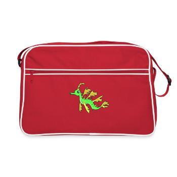 Kawaii Needle Horses - Retro Bag - red/white - Front