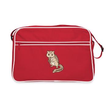 Kawaii Thirteen Stripes Croissants - Sac Retro - rouge/blanc - Devant