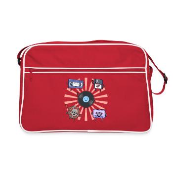Record et amis - N’oubliez jamais - Sac Retro - rouge/blanc - Devant