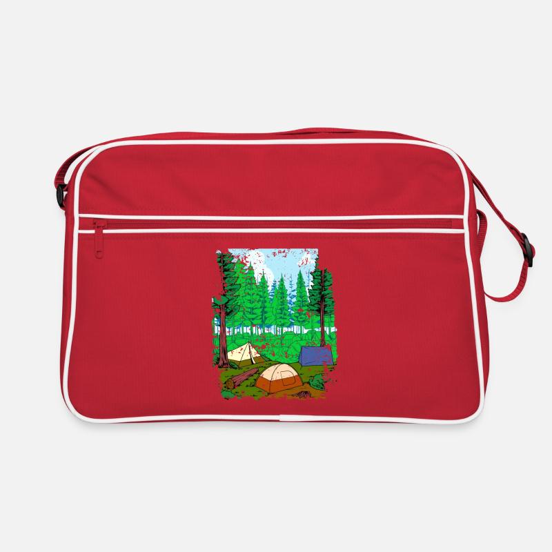 Camping en tentes et en forêt - Camping Sac Retro