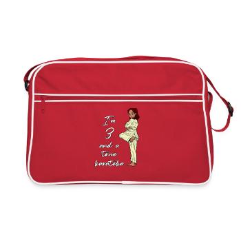 I’m 3 - Karaté fille - Sac Retro - rouge/blanc - Devant