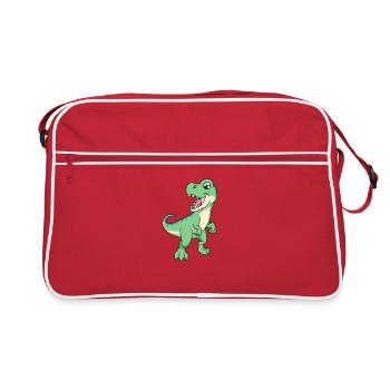 Kawaii TREX - Retro Tasche - Rot/Weiß - Vorne