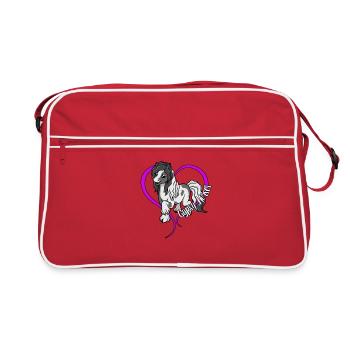 Amoureux des chevaux - Tinker - Sac Retro - rouge/blanc - Devant