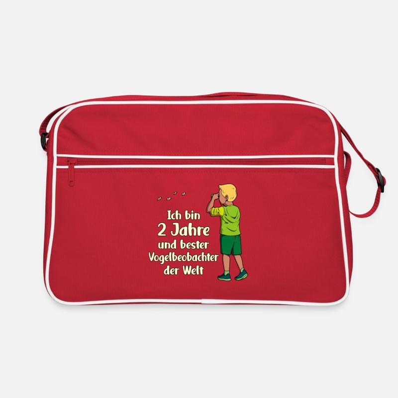 Ich bin 2 - Jungen Vogelbeobachtung Retro Tasche