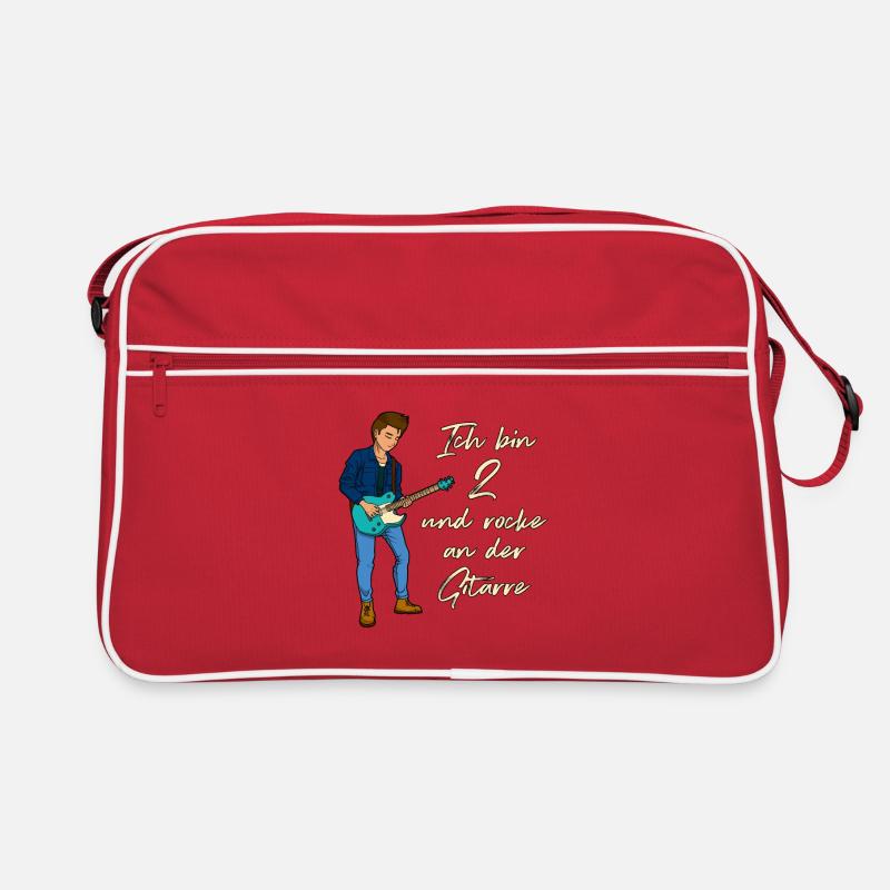 Ich bin 2 - Jungen Gitarrist Retro Tasche