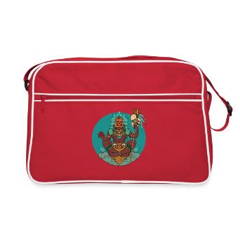 Chaman aztèque - Sac Retro - rouge/blanc - Devant