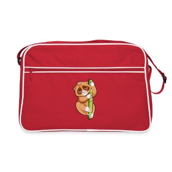 Kawaii Lori - Retro Tasche - Rot/Weiß - Vorne