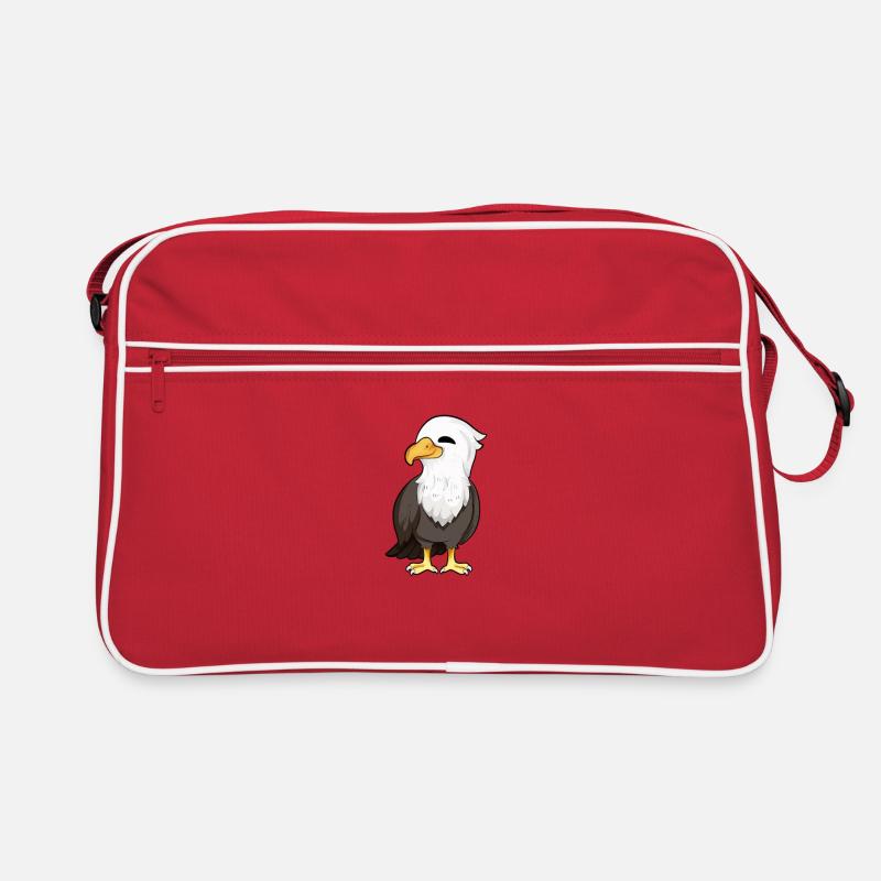 Kawaii White-tailed Eagle Retro Bag