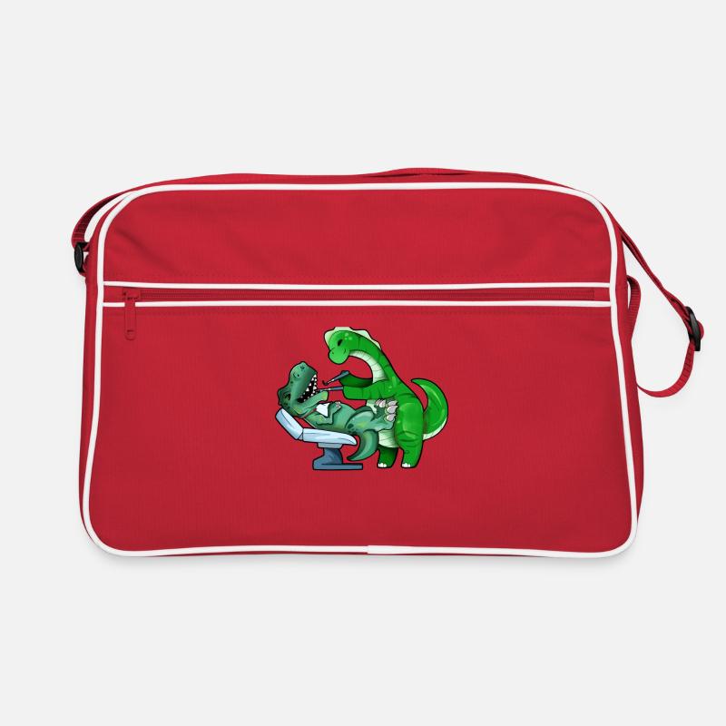 TREX at the Brachiosaurus dentist Retro Bag