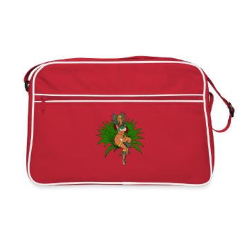 Aztec Earth Goddess - Mayahuel - Retro Bag - red/white - Front