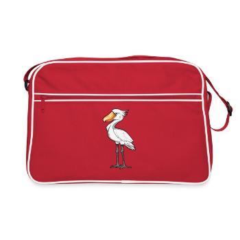 Kawaii Abu Markub - Retro Tasche - Rot/Weiß - Vorne