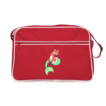 The Fox Mermaid - Retro Bag - red/white - Front
