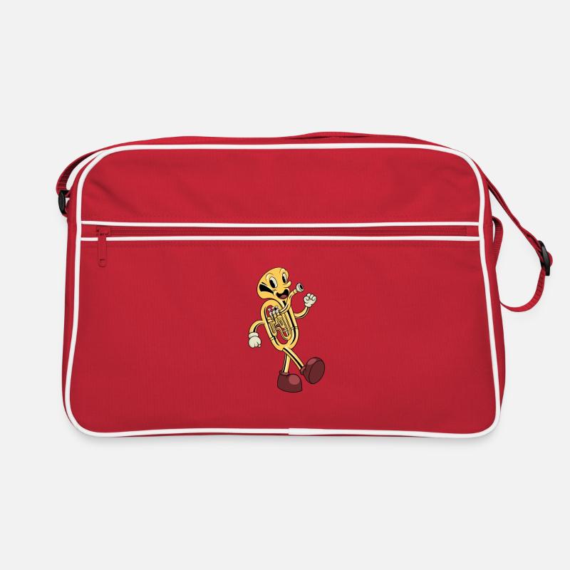 Retro Kawaii Euphonium - Retro Tasche - Rot/Weiß