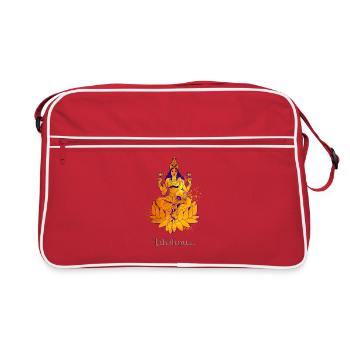Dieu hindou - Lakshmi - Sac Retro - rouge/blanc - Devant