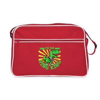 Je suis le roi de l’anneau - Porteur de l’anneau - Sac Retro - rouge/blanc - Devant
