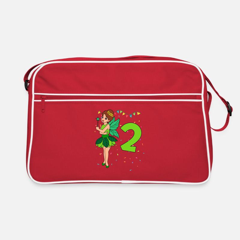 Mit Fee - Mädchen Geburtstag 2 Jahre Retro Tasche