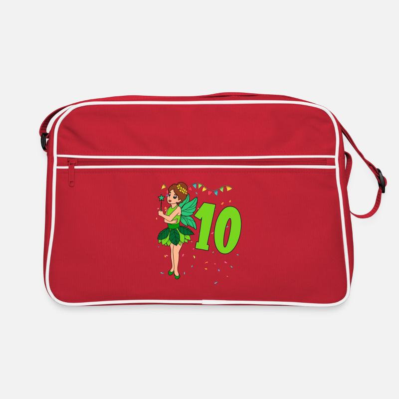 Mit Fee - Mädchen Geburtstag 10 Jahre Retro Tasche