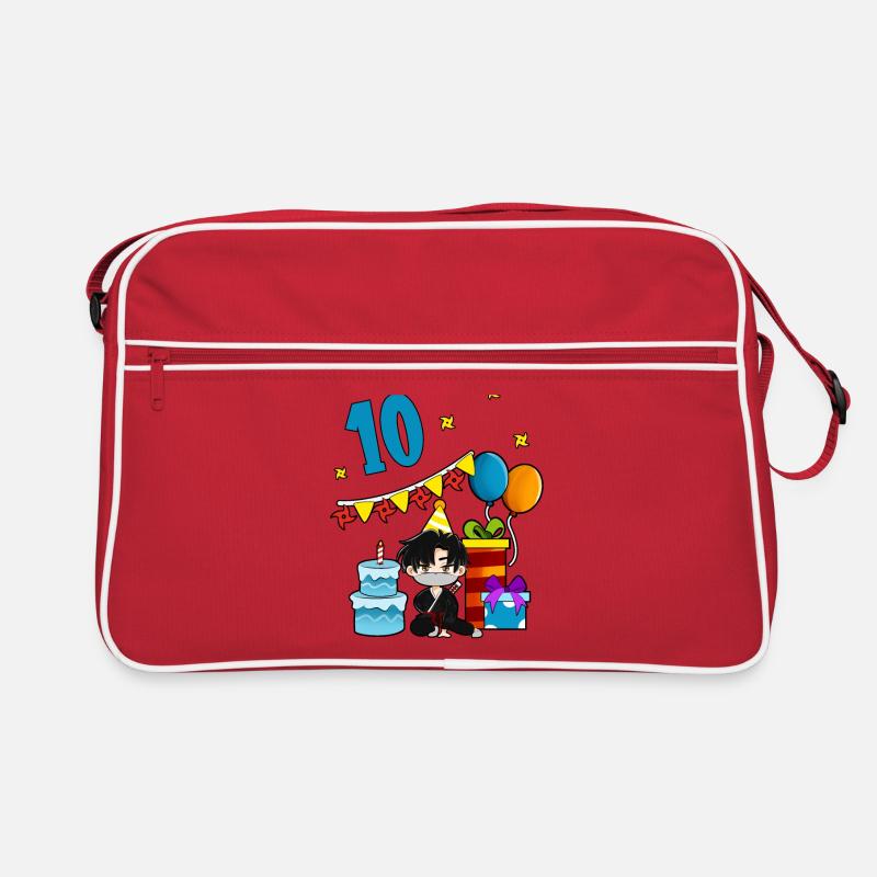 Avec Ninja - Anniversaire des garçons 10 ans Sac Retro