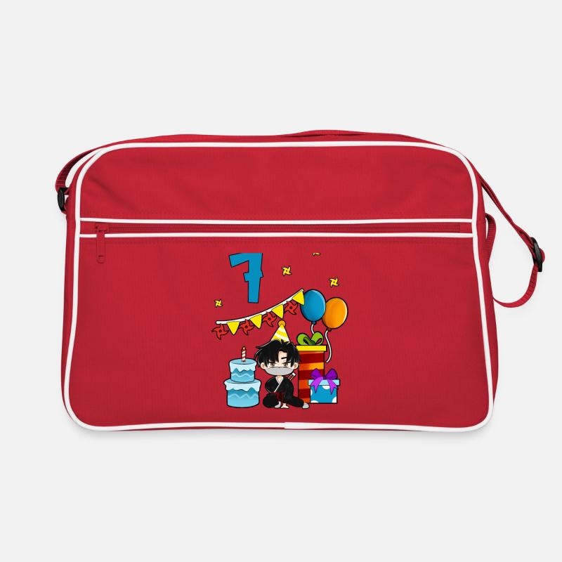 Avec Ninja - Anniversaire des garçons 7 ans Sac Retro