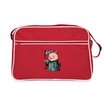 Mignon Chat Grim Reaper - Sac Retro - rouge/blanc - Devant