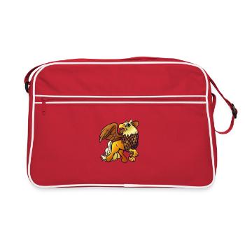 Kawaii Hippogryph - Retro Bag - red/white - Front