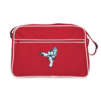 Licorne de dessin animé fait Tang So Do - Sac Retro - rouge/blanc - Devant