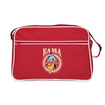 Dieu hindou - Rama - Sac Retro - rouge/blanc - Devant