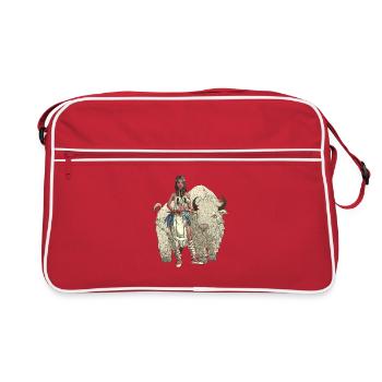 White Buffalo Woman - Retro Bag - red/white - Front