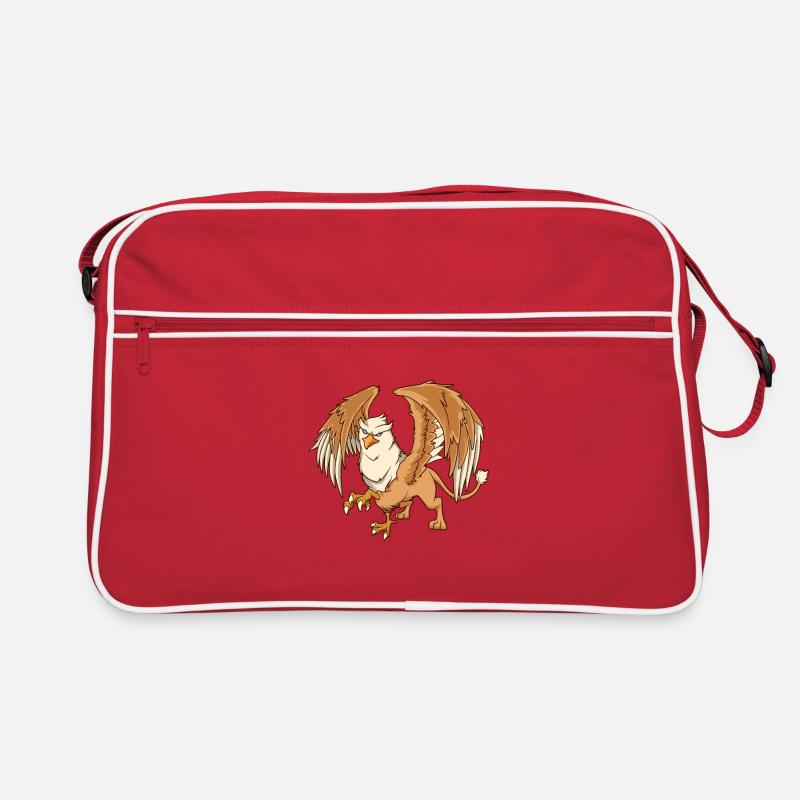 Greif - Retro Tasche - Rot/Weiß