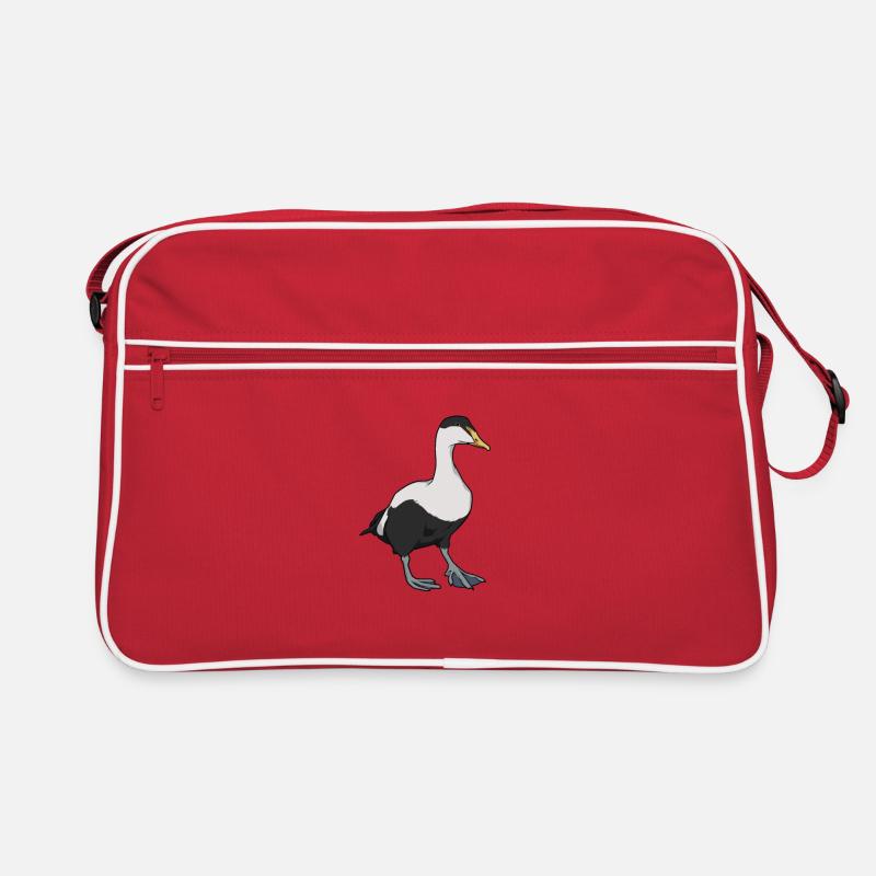Drawing of an eider duck Retro Bag