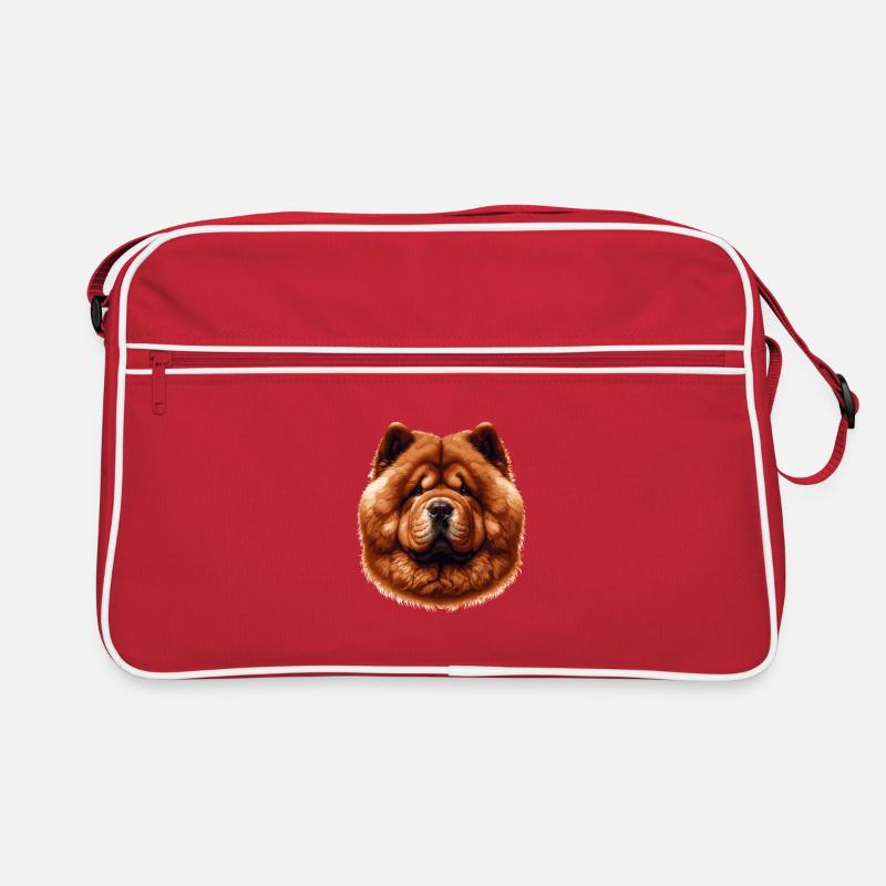 Visage de chien - Chow Chow Sac Retro
