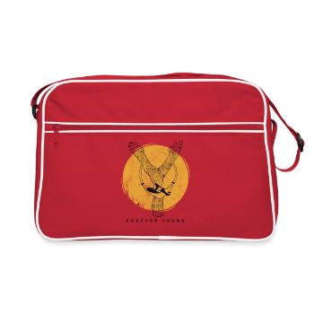 Forever Young Slingshot Hammock Moon impression - Sac Retro - rouge/blanc - Devant
