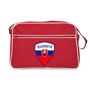 Slovakia Coat of Arms / Gift National Colors Flag - Retro Bag - red/white - Front