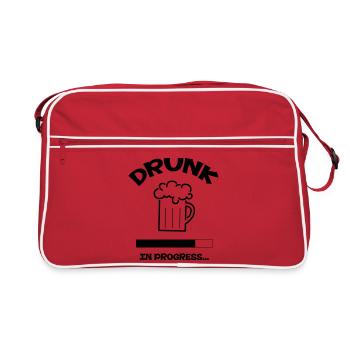 Drunk in progress... - Sac Retro - rouge/blanc - Devant