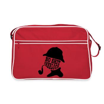 no shit sherlock - Sac Retro - rouge/blanc - Devant