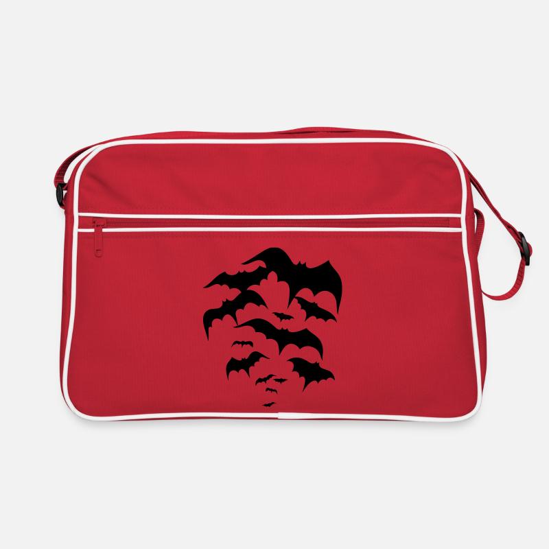 Fledermäuse, bats, Vampire, Dracula Retro Tasche