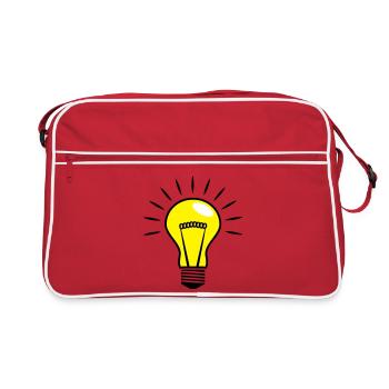 Ampoules Comic Vector 3 couleurs personnalisable - Sac Retro - rouge/blanc - Devant