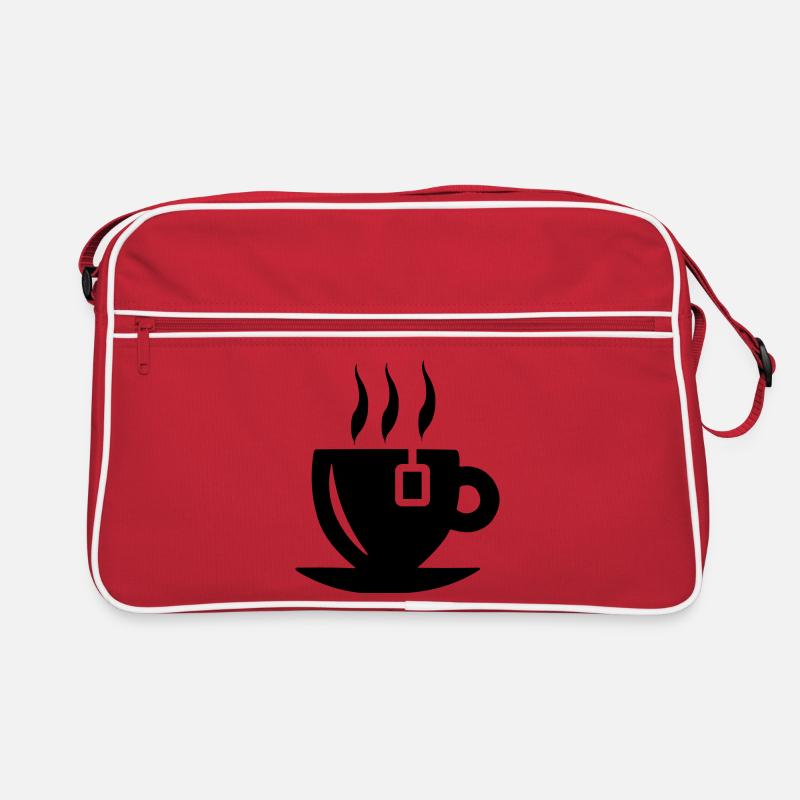 Tea cup with tea bag Retro Bag