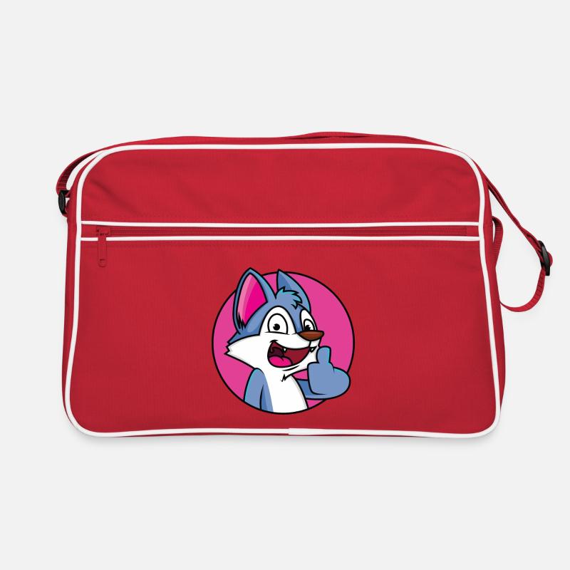 Thumbs up wolf Retro Bag