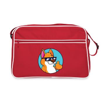 Cool Fox - Pouce vers le haut - Sac Retro - rouge/blanc - Devant