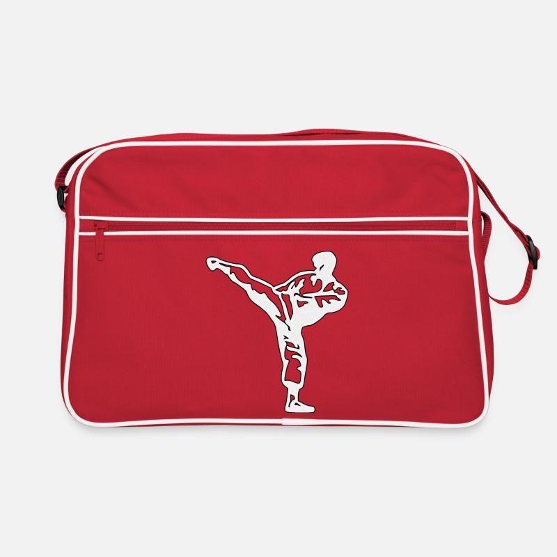 karate silber Retro Tasche
