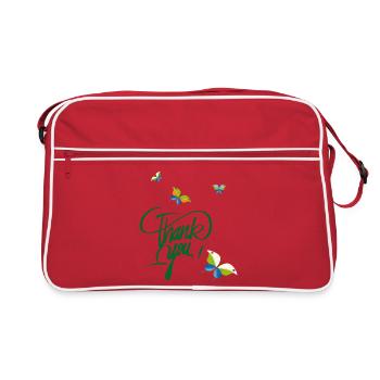 thank you, thank you - Retro Bag - red/white - Front