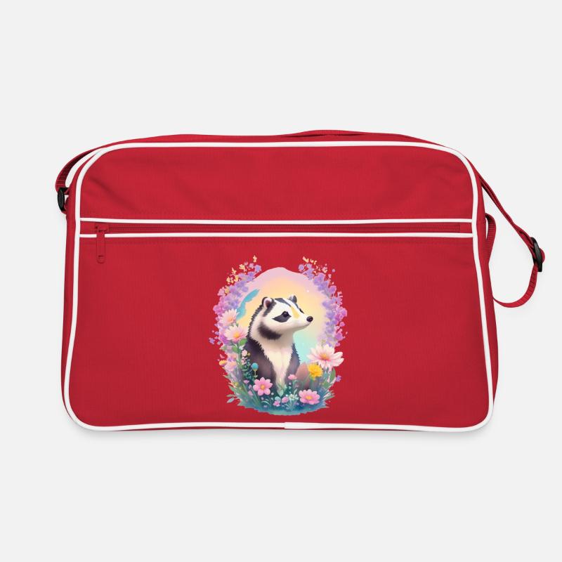 kleiner Dachs Retro Tasche