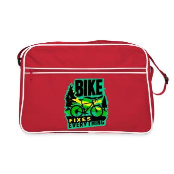 Le vélo répare tout Adventure Design - Sac Retro - rouge/blanc - Devant