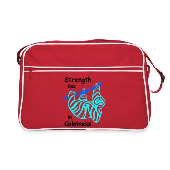 Paresse, Calme - Sac Retro - rouge/blanc - Devant