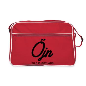 C’est Gotland - Öjn - Sac Retro - rouge/blanc - Devant