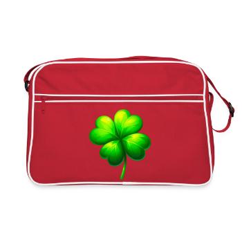 Trèfle à quatre feuilles - Sac Retro - rouge/blanc - Devant